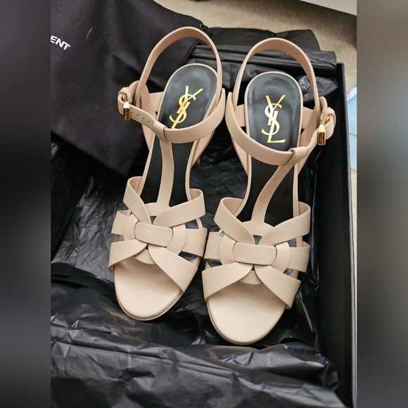 Ysl tribute heeled sandal - Picture 1 of 7